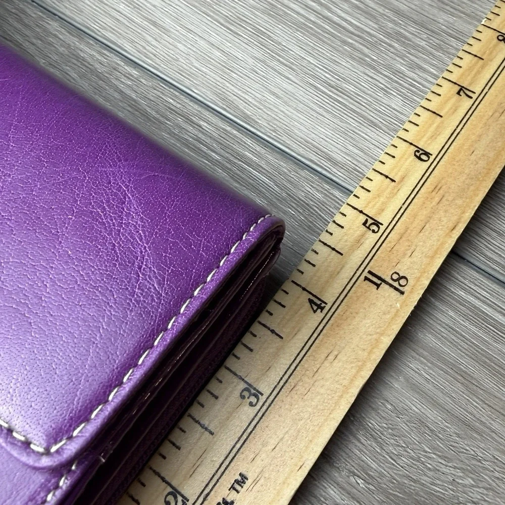 Giani Bernini Women's Genuine Leather Wallet Violet Purple 5